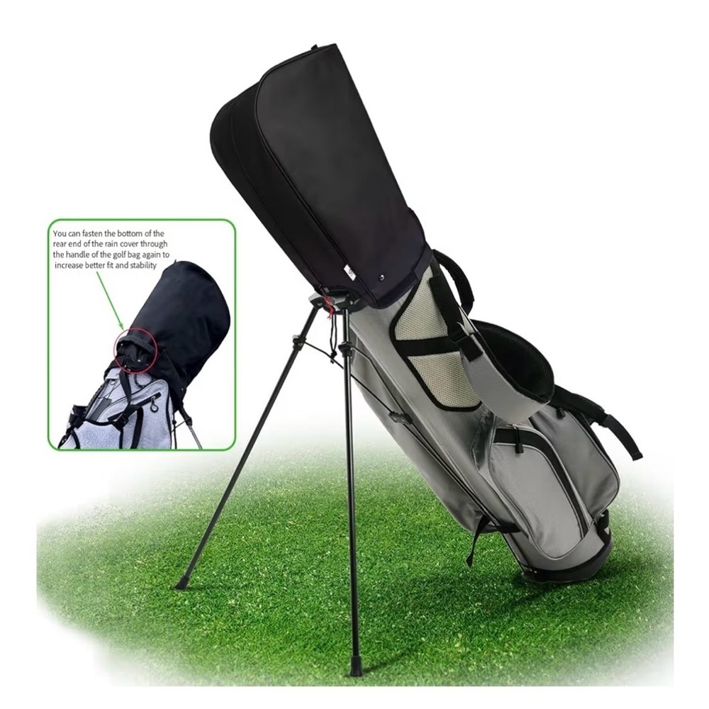 ⛳ Eudora Universal Golf Bag Rain Cover – Waterproof Vinyl – Fits 8.5–9" Bags - Picture 6 of 7